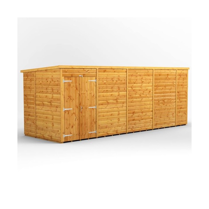 18 x 6 Power Windowless Pent Double Door