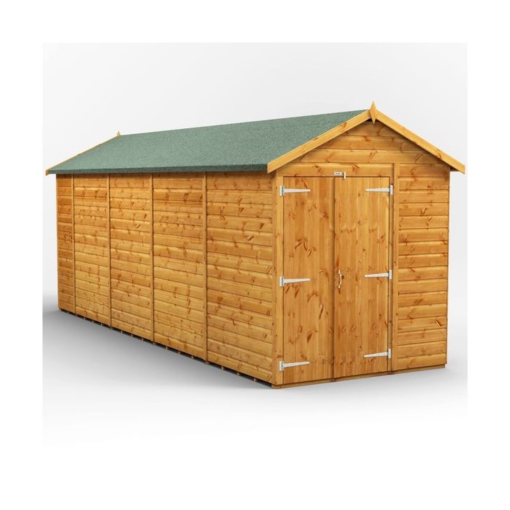 18 x 6 Power Windowless Apex Double Door