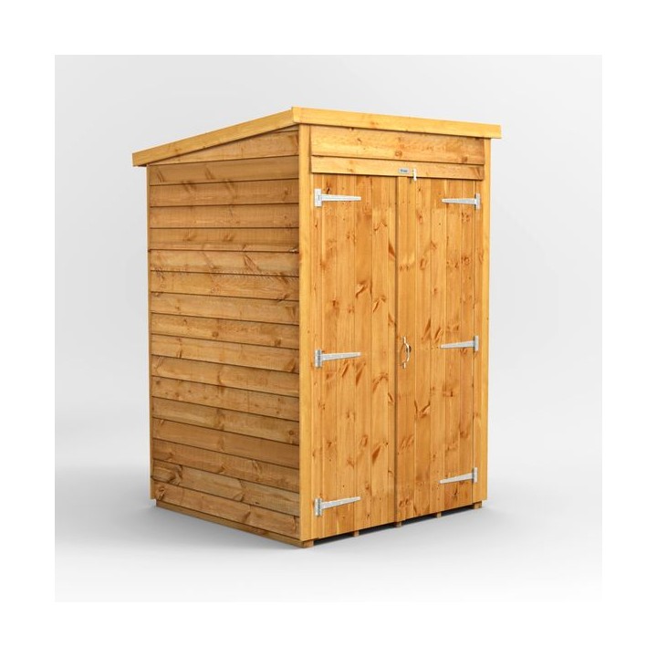 4 x 4 Power Overlap Pent Double Doors No Windows