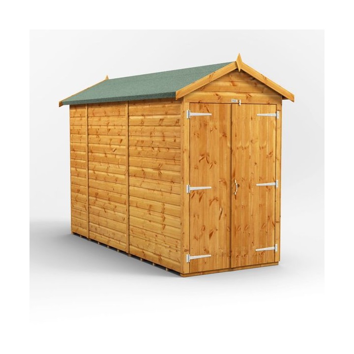 10 x 4 Power Windowless Apex Double Door