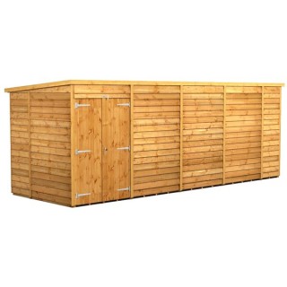 18 x 6 Power Overlap Pent Double Doors No Windows