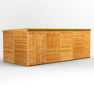 18 x 8 Power Pent Double Door Shed No Windows