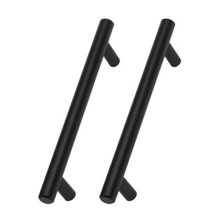 Kitchen Kit Only T Bar Handle Matt Black Pack of 2 - KKHAND20