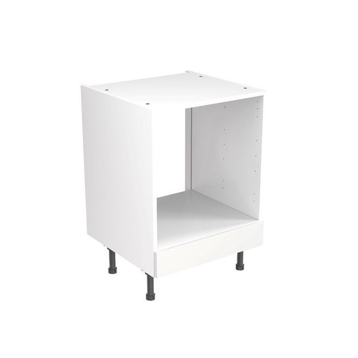 Flatpack Built Under Oven Housing Unit Shaker Ultra Matt White 600mm - FKKH0505