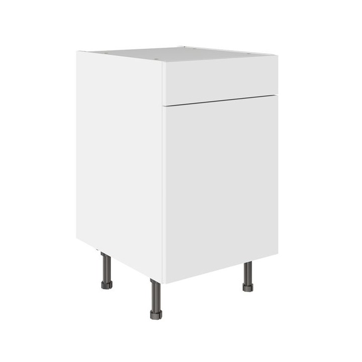 Flatpack 500 Drawerline Base Cabinet Slab Supermatt White