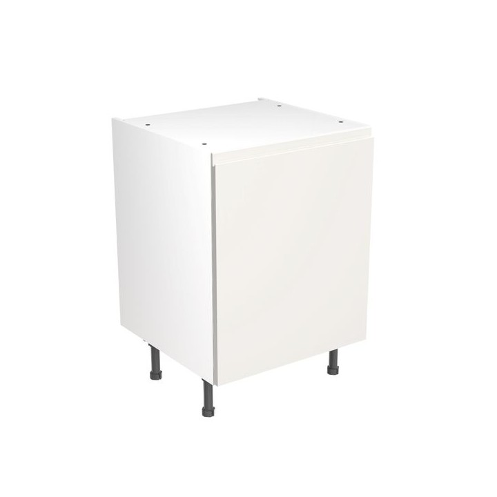 Flatpack Base Unit J-pull Super Gloss White 600mm - FKKJ0004