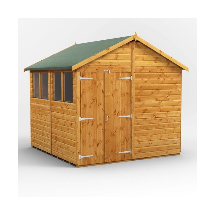 8 x 8 Power Apex Double Doors