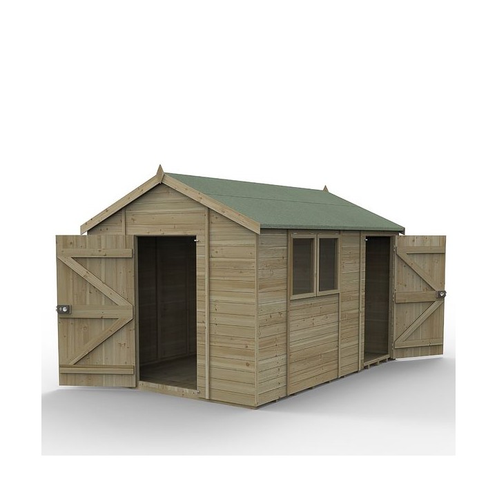 Timberdale 12 x 8 Apex Dble Dr Combo -