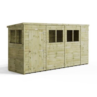 14x4 Premium Powersheds Pent
