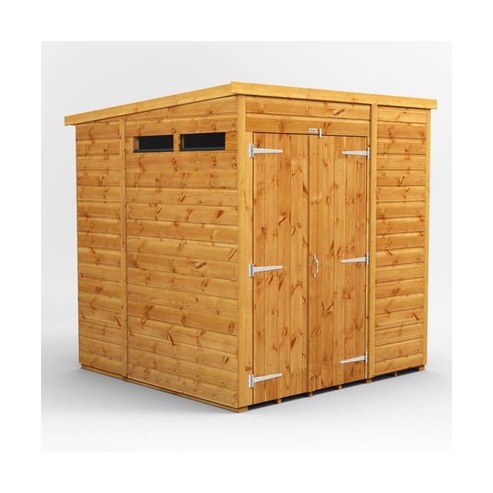 6 x 6 Power Pent Double Door Security Shed