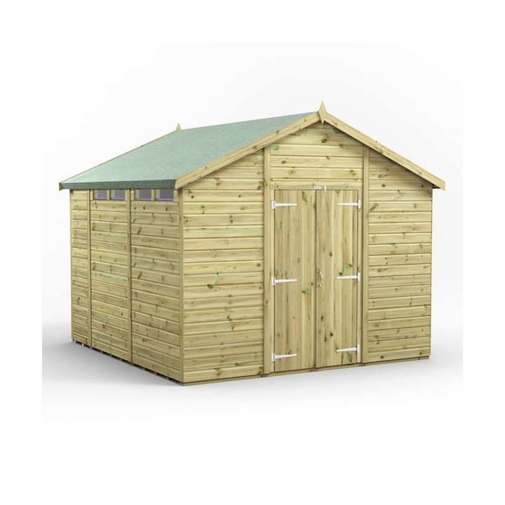 10x10 Premium Powersheds Security Apex