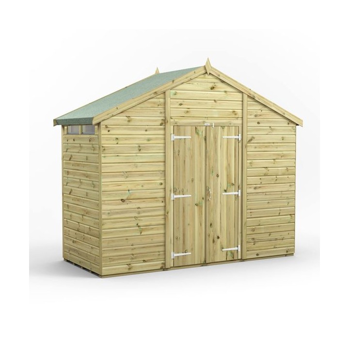 4x10 Premium Powersheds Security Apex Double Doors