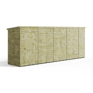 18x4 Premium Powersheds Pent No Windows