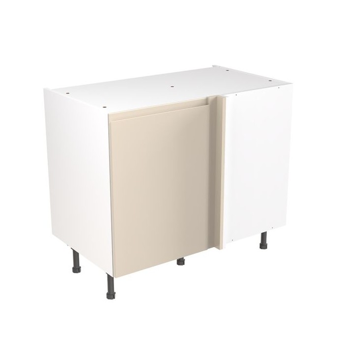 Flatpack Corner Base Unit J-PULL Ultra Matt Cashmere 1000mm