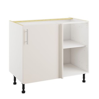 Essence Cashmere Grey 1000mm Highline Corner Base Unit With 500mm Fascia