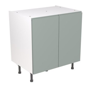 Flatpack 800 Base Kitchen Cabinet J-Pull Ultra Matt Sage Green