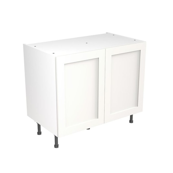 Flatpack Base Unit Shaker Ultra Matt White 1000mm - FKKH0508