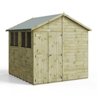 8x8 Premium Powersheds Apex Double Doors