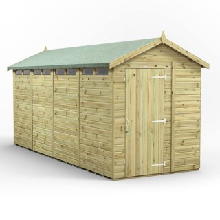 16x6 Premium Powersheds Security Apex