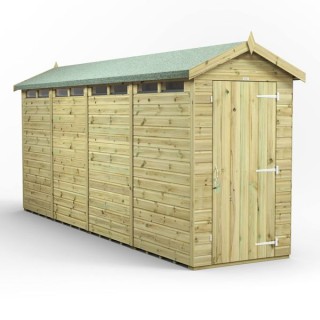 16x4 Premium Powersheds Security Apex