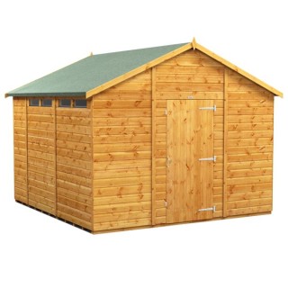 10 x 10 Power Apex Security Shed