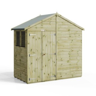 4x8 Premium Powersheds Apex Double Doors