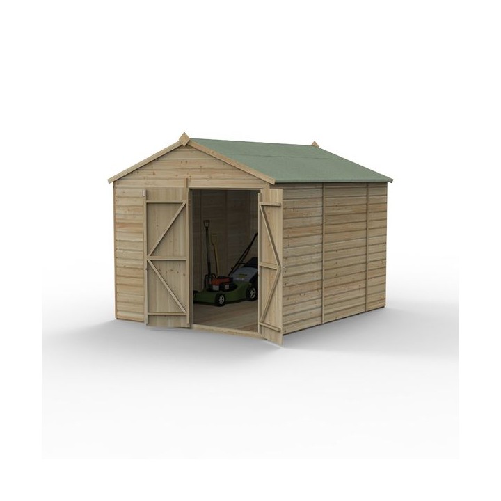 Beckwood 8x10 Apex Shed No Windows Double Door