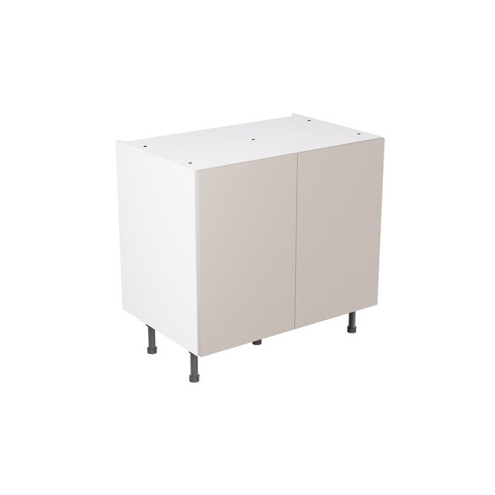 Flatpack 900 Base Kitchen Cabinet Slab Super Gloss Light Grey