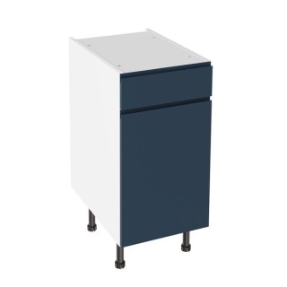 Flatpack 400 Drawerline Base Cabinet J-Pull Shaker Ultra Matt Indigo Blue