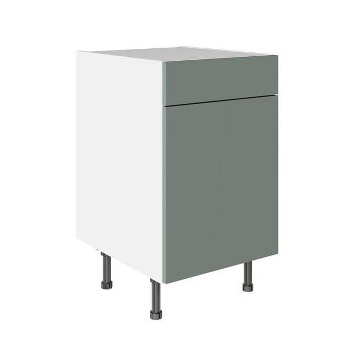 Flatpack 500 Drawerline Base Cabinet Slab Supermatt Agave Green