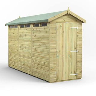 12x4 Premium Powersheds Security Apex