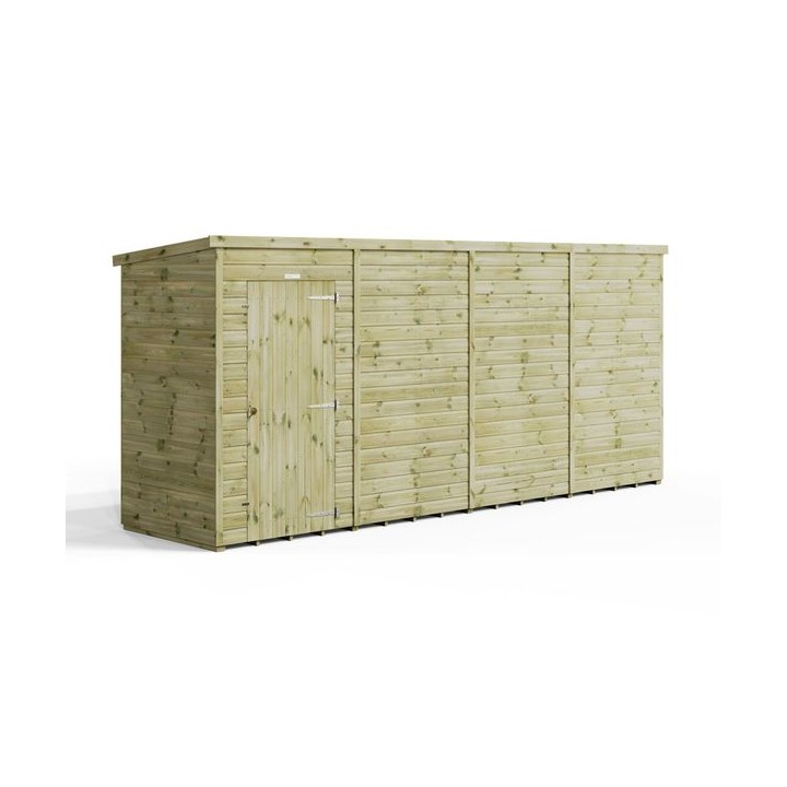 16x4 Premium Powersheds Pent No Windows