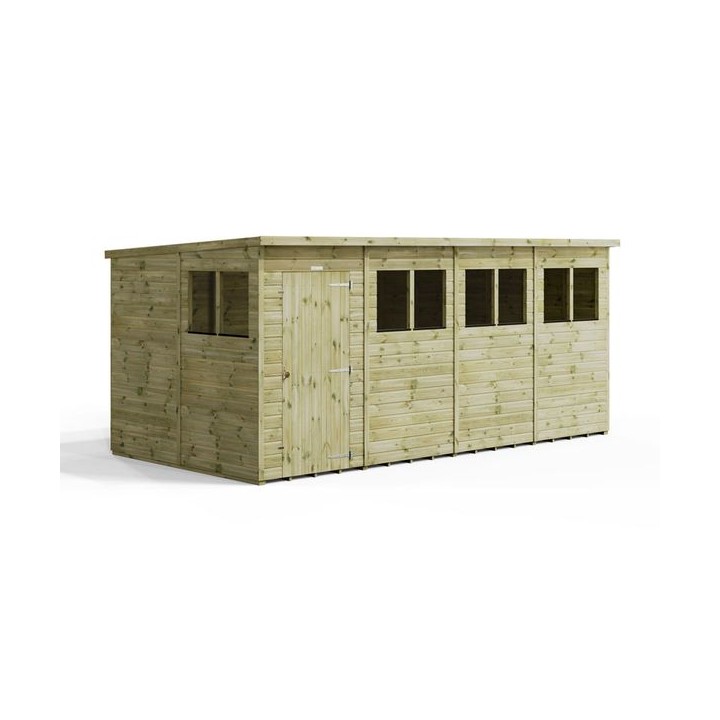 16x8 Premium Powersheds Pent