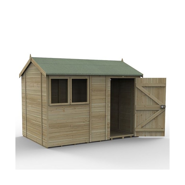 Timberdale 10 x 6 Reverse Apex Shed - Installed