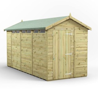 14x6 Premium Powersheds Security Apex