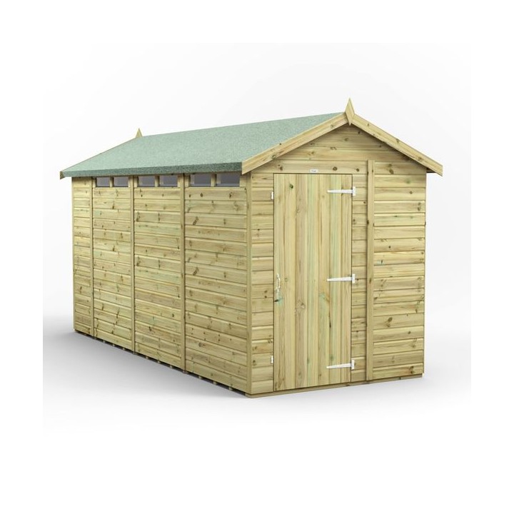 14x6 Premium Powersheds Security Apex