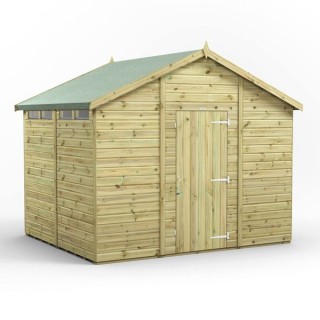 8x10 Premium Powersheds Security Apex
