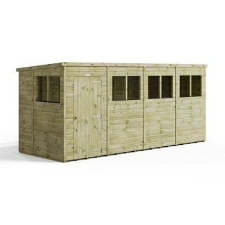 16x6 Premium Powersheds Pent