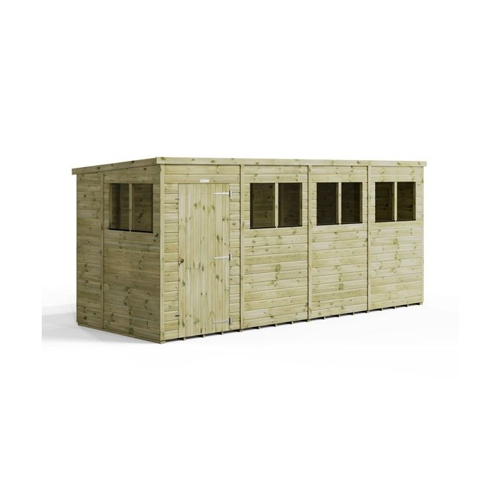 16x6 Premium Powersheds Pent