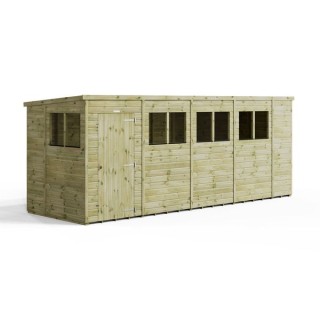 18x6 Premium Powersheds Pent