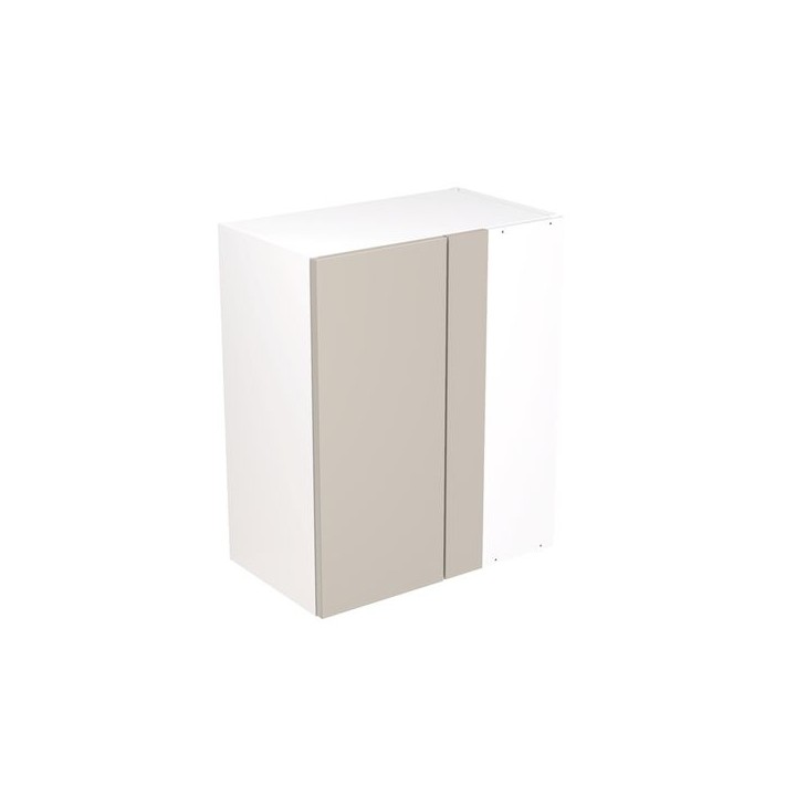 Flatpack 600 Blind Corner Wall Kitchen Cabinet Slab Supermatt Light Grey