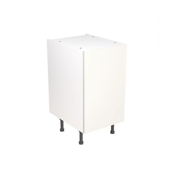 Flatpack 450 Base Kitchen Cabinet Slab Supermatt White
