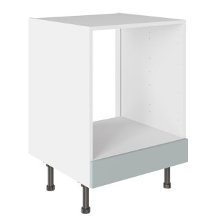 Flatpack 600 Oven Base Kitchen Cabinet Slab Supermatt Aquamarine