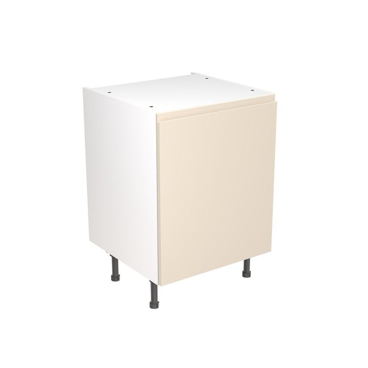 Flatpack Base Unit Oven J-PULL Super Gloss Cashmere 600mm