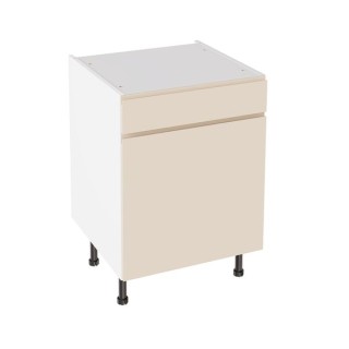 Flatpack 600 Drawerline Base Cabinet J-Pull Ultra Matt Cashmere