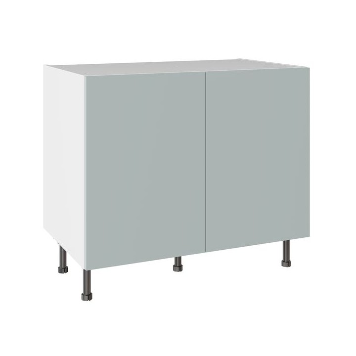 Flatpack 1000 Base Kitchen Cabinet Slab Supermatt Aquamarine