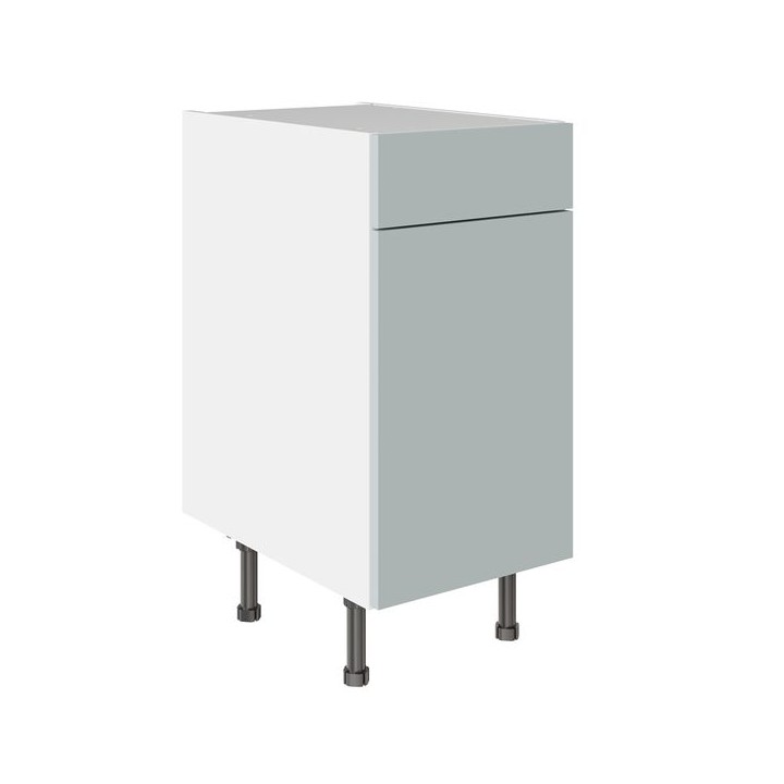 Flatpack 400 Drawerline Base Cabinet Slab Supermatt Aquamarine