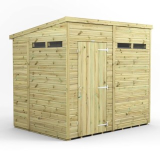 8x6 Premium Powersheds Security Pent
