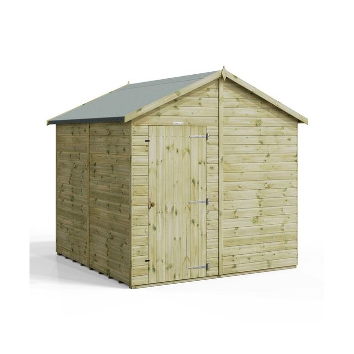 8x8 Premium Powersheds Apex No Windows