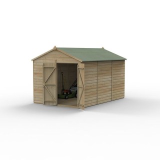Beckwood 8x12 Apex Shed No Windows Double Door